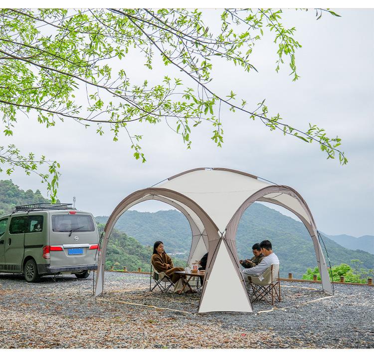 Dome Canopy Tent: Multi-Person Sunshade, Weather Protection, Portable for Outdoor Camping.