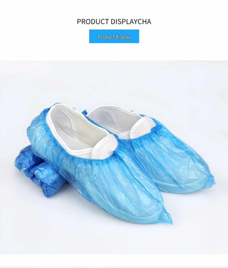 2000 Einweg Wasserdichte Plastik Überschuhe für den Innenbereich