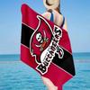 Tampa Bay Buccaneers Logo Microfiber Beach Towel, Lightweight And Quick-Dry, for Summer Travel, Beach Essential, Swimming Pool