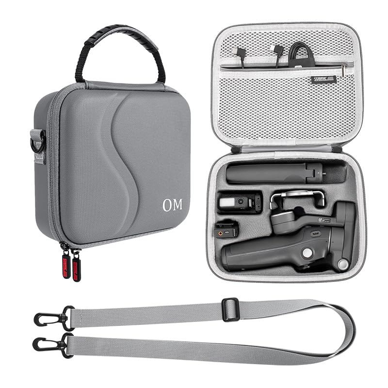 Coyktonty Osmo Mobile 7 Mobile 7 Storage Waterproof Carry Case for DJI OM 7 Waterproof Portable Storage Shoulder Bag Travel Case for DJI OM 7 Gimbal