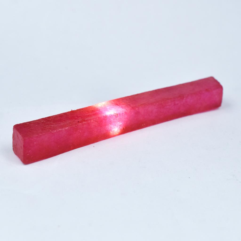 35 Ct Dyed Raw Red Ruby Rough Natural Uncut CERTIFIED Loose Gemstone