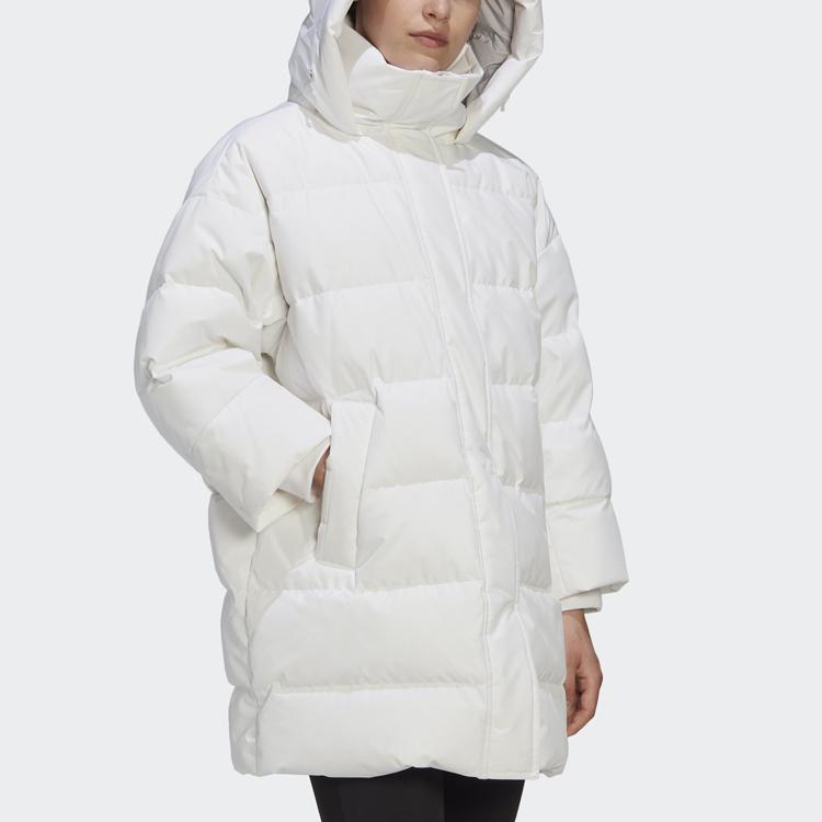 Adidas Oversize Down Jacket With Detachable Hood Women Outerwear White GE9987