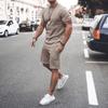 Summer Men's T-shirt + Shorts Sports Suits Fashion Track Suits Fashion Outdoor Jogging Suits