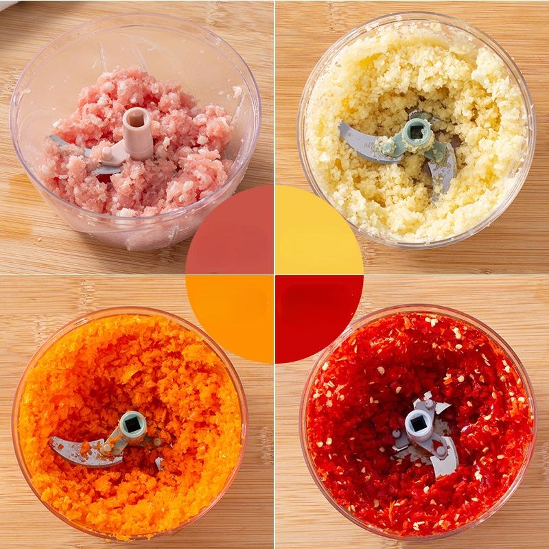 500900ML Hand Chopper Manual Rope Food Processor Silcer Shredder Salad Maker Garlic Onion Cutter Cooking Area Tool Accessories for Home