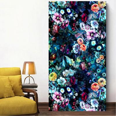5D-Diamantgemälde, bunte blaue Blumenkunst, Diamant-Stickerei, Bild von Strass, Kreuzstich, Mosaik, Weihnachtsgeschenk