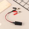 Battery Adapter Power Car Cigarette Lighter Female To Alligator Clip Extension Connector To Terminal Clip-On