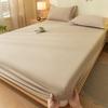Class A Washed Cotton Non-Slip Fitted Sheet - Soft, Breathable, and Comfortable for Naked Sleep