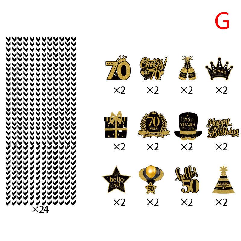 24pcs Men Women Birthday Disposable Straw 18th 30th 40th 50th 60th Birthday Paper Straw Anniversary Birthday Party Supplies