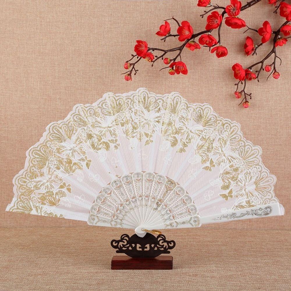 Handgehaltener Dekofächer Spitze Handfächer Fotografie Requisiten Tanzfächer Hanfu Zubehör