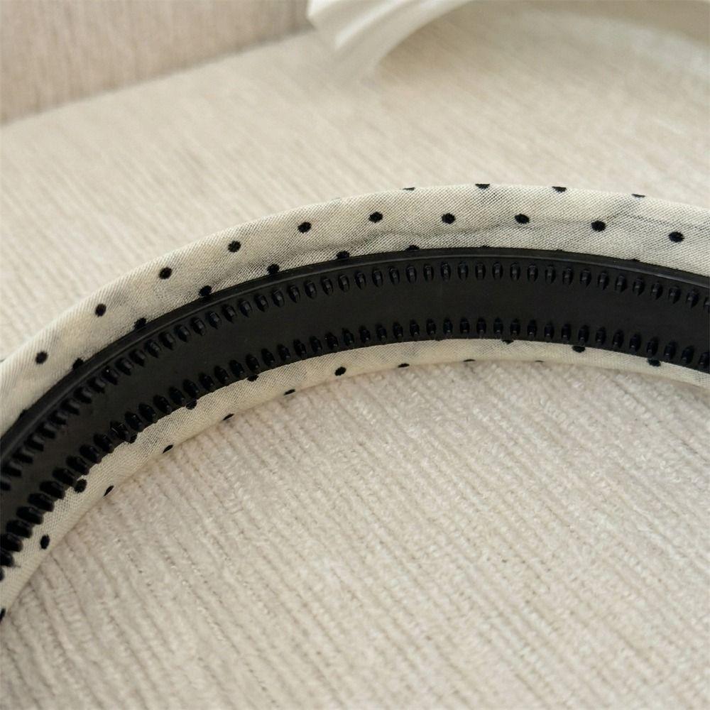 Non-Slip Korean Wide Headband Wide Band Vintage Hair Hoop Trendy Polka Dot Headband Wash Face