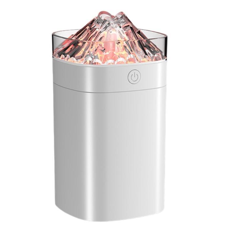 L8RE Portable Air Purifiers 400ml Small Cool Mist Volcano Humidifier LED Night Light USB Desktop Humidifier 2 Mist Modes