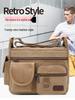 Herren Canvas Umhänge- und Schulter-Messenger-Tasche - Lässig Sportlich & Modetrend