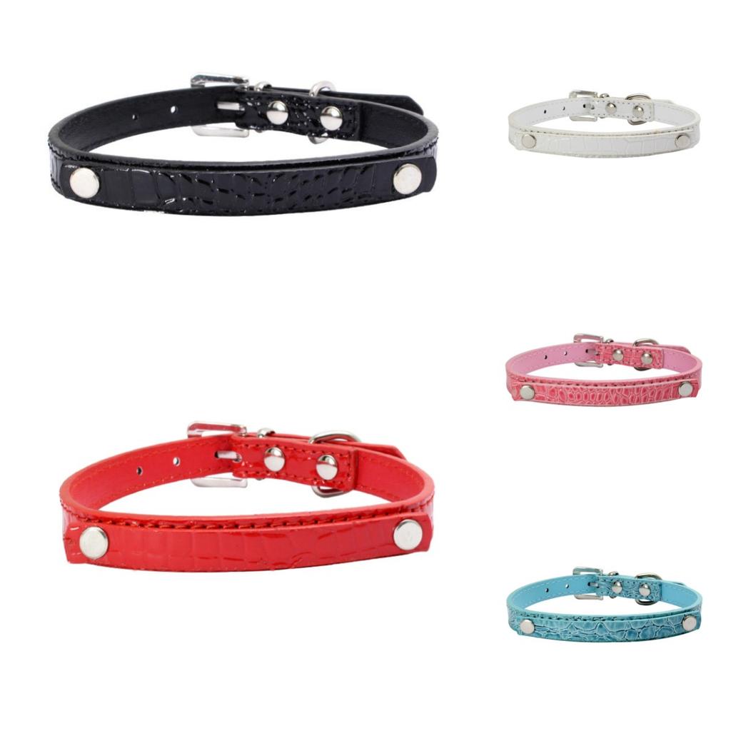 Crocodile Pet Collars Cat Dog Necklace with 10mm Belt Name Personalized Collar Fit for 10mm DIY Slide Letters Charms