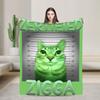 Soft Warm Blankets Travel Office Funny Christmas Italian Brain Rot Italian Brainrot For Couch Chair Print Sofa Bed Cover
