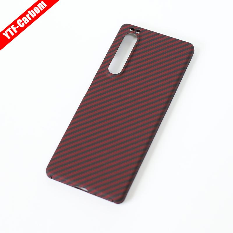 YTF-Carbon Karbonové Vlákno Pouzdro na Telefon Sony Xperia 1 III Proti Pádu Aramidové Vlákno Design Skořepiny Pouzdro na Telefon Xperia 1 V Pouzdro na Telefon 1 IV