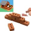 Diy Red Brick Micro Landscape Architectural Building Block Toys Model Gift Kids