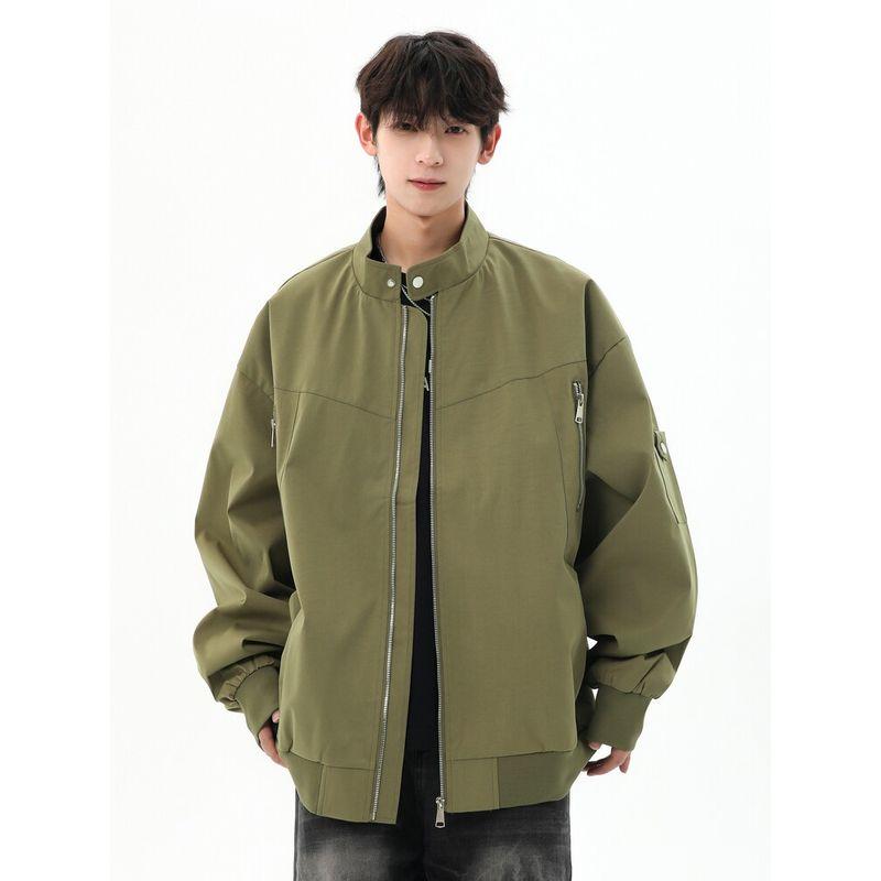 Wassup American-Style Bomber Jacket for Men, Autumn 2025 New Trendy Brand Baseball Jacket, Retro Functional Style Coat