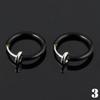 1 Pair Nose Lips Ring Spring Clip Hoop Earring Unisex Piercing Septum
