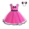 Minni Mouse Baby Girls Dress Fancy Birthday Party Cosplay Costume Polka Dot Cute Carnival Party Easter Costume for 1-5 Years