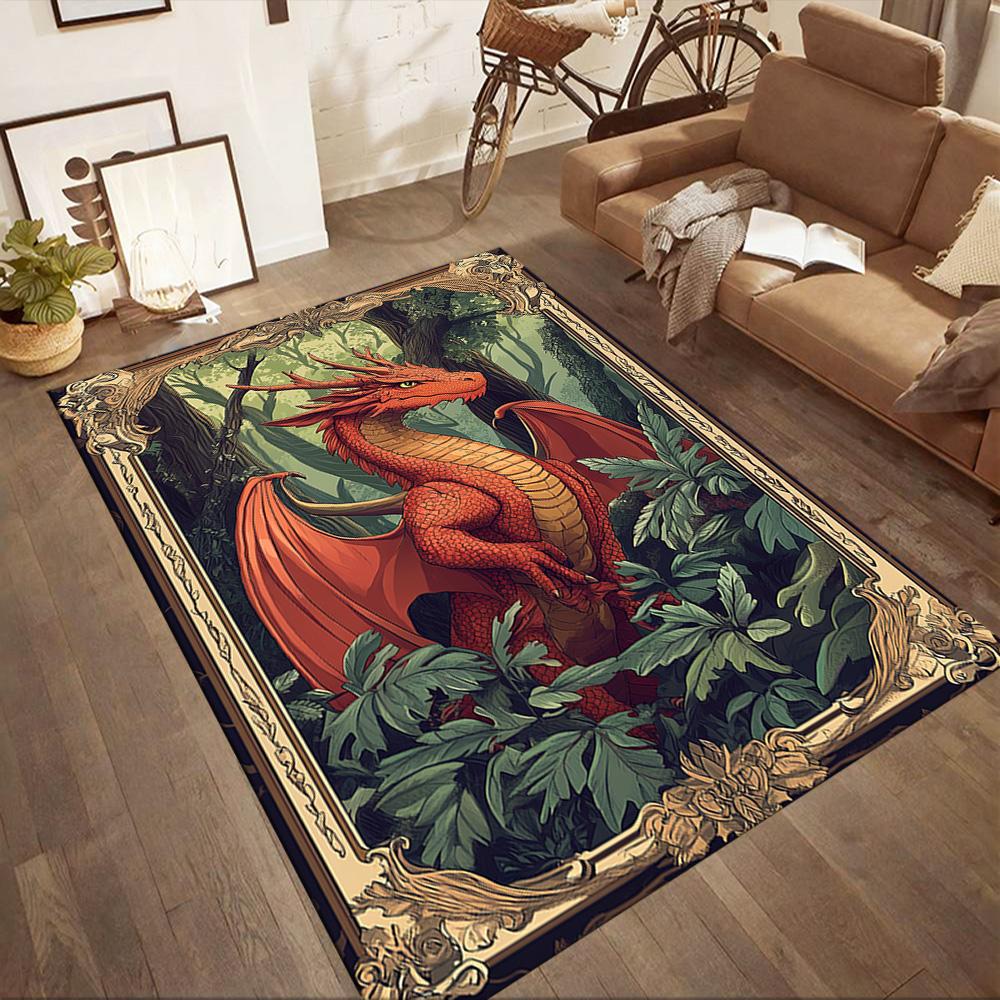 Dungeons & Dragons Floor Mat Design for Dining Room Kitchen Balcony Living Rooms Antislip Carpet Office home decor Spiritual Gift