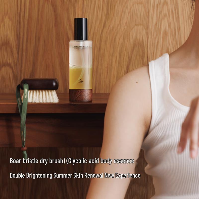 Ebenholz Weiche Wildschweinborsten Trocken-Körperbürste