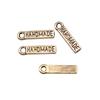 Charms Rectangle Tags Badges Friendship Pendants Minimalist Jewelry Components QC104