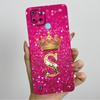 For Realme C21Y C25Y Phone Case Crown Letters Soft Liquid Silicone Protective Back Cover For Realme C21 C15 C 21 C 25 Y Fundas