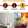 6PC/Set Flameless LED Taper Candles 10.6" Dripless Battery Operated Electronic Window Candle for Halloween Christmas Decor