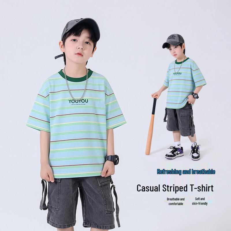 Boys' Summer Cotton Short Sleeve T-Shirt