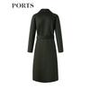PORTS Women's Cashmere Long-Sleeve Mid-Length Coat