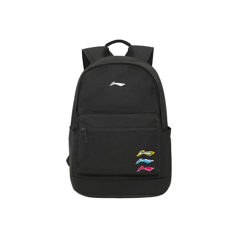 New LiNing Polyester Backpack Regular Unisex Black ABSV313-36