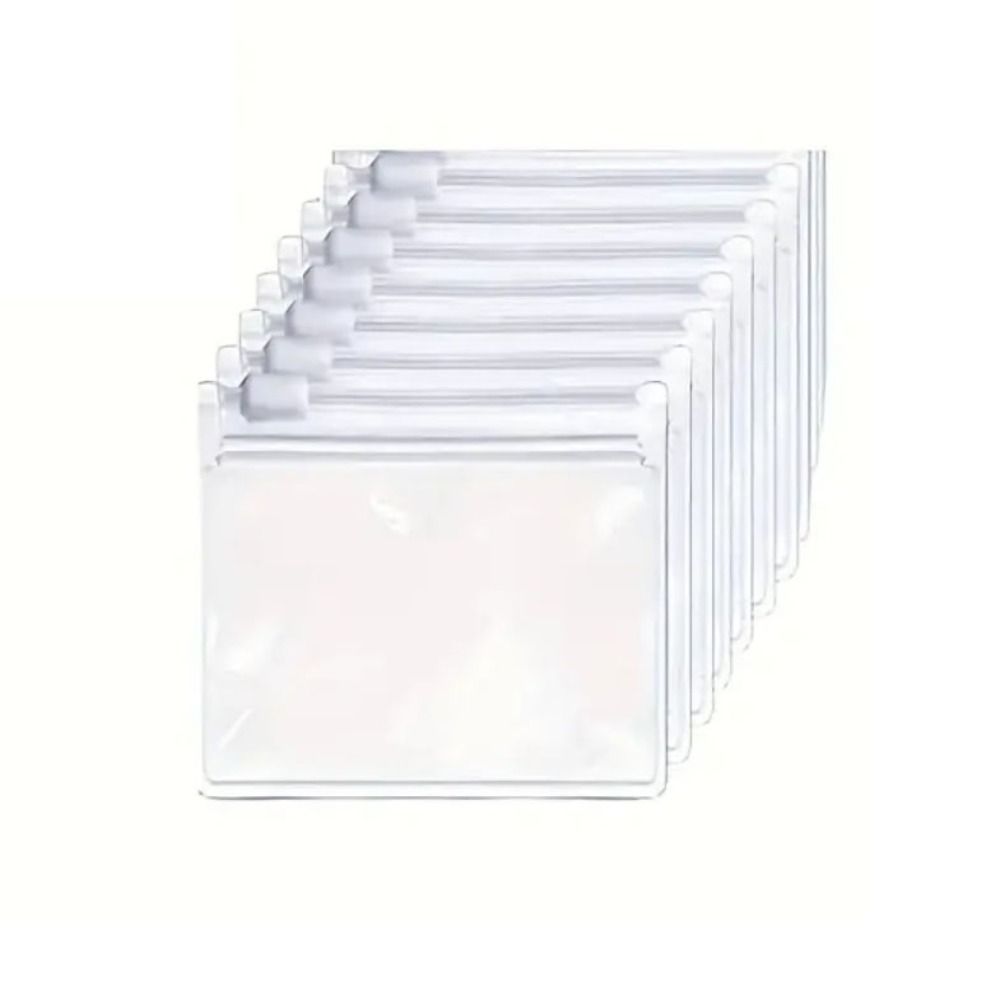 10pcs Clear Pill Bags Portable Ring Storage Holder Bag Self Sealing Pouches  Jewelry