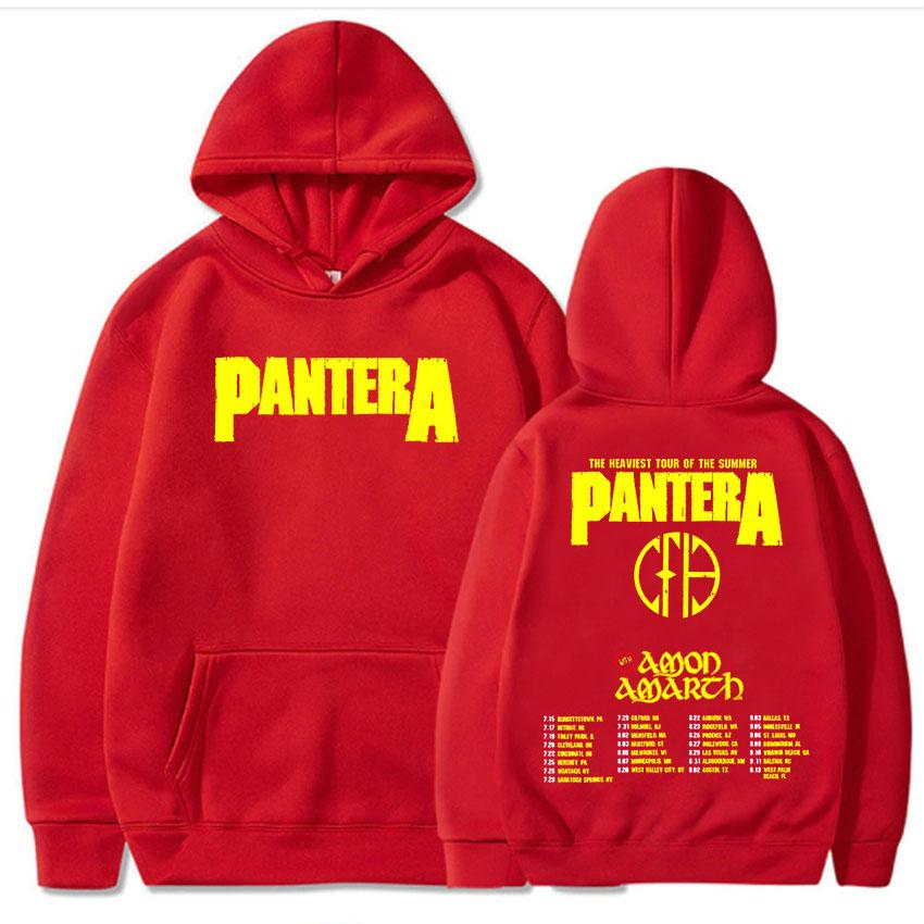 Pantera Heaviest Tour of The Summer 2025 Hoodies Long Sleeve Grunge Fashion Sweatshirts Unisex Streetwear Men Print Top