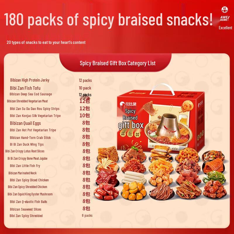 BIBIZAN Spicy Braised Snack Gift Box