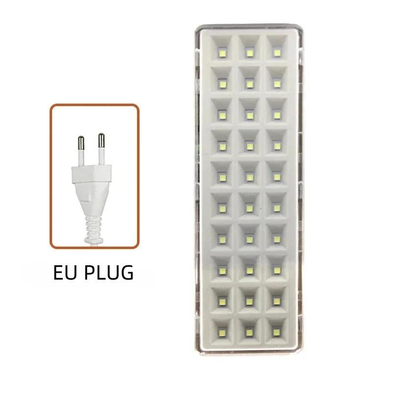 

30LED Аварийный эвакуационный светильник Пожарная лампа Настенная Умный дом Светодиодная лампа Диммируемая Аварийное освещение при отключении питания