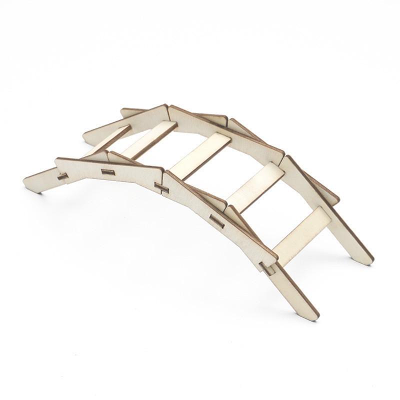 

Kids Wooden Diy Lever Bridge Science Experiment Toy Customizable R-23a Materials