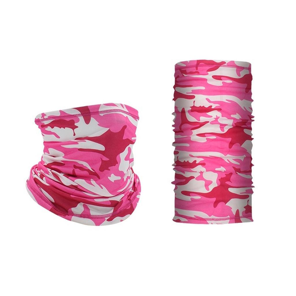 6-Pack Multifunctional Camouflage Neck Gaiter Set Breathable Bandana Face Cover Sun Protection Headwear
