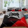 3D Print Anime Gamer Quilt Cover Children's Video Games Bedding Set,Gamepad Controller Bed Cover,Single Double Full King Bed Set