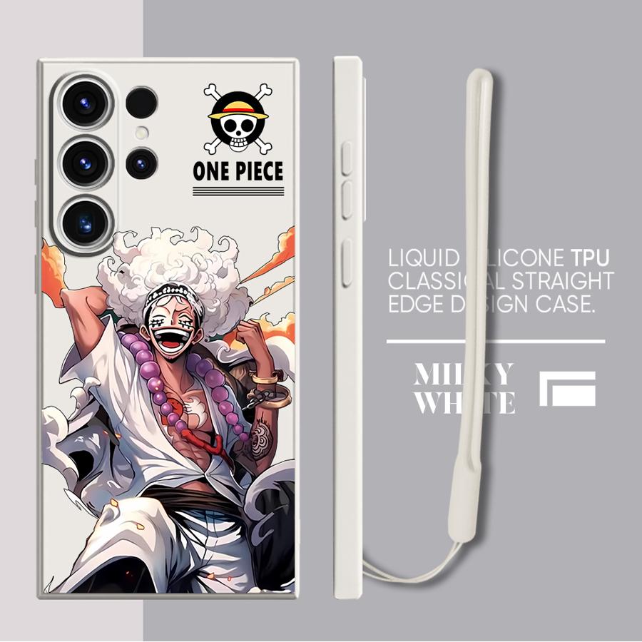 One Piece Cartoon Cute Phone Cover Case for Samsung Galaxy S25 S25Edge S21 Plus S22 S20 FE Note 20 10 Ultra S24 Ultra S23
