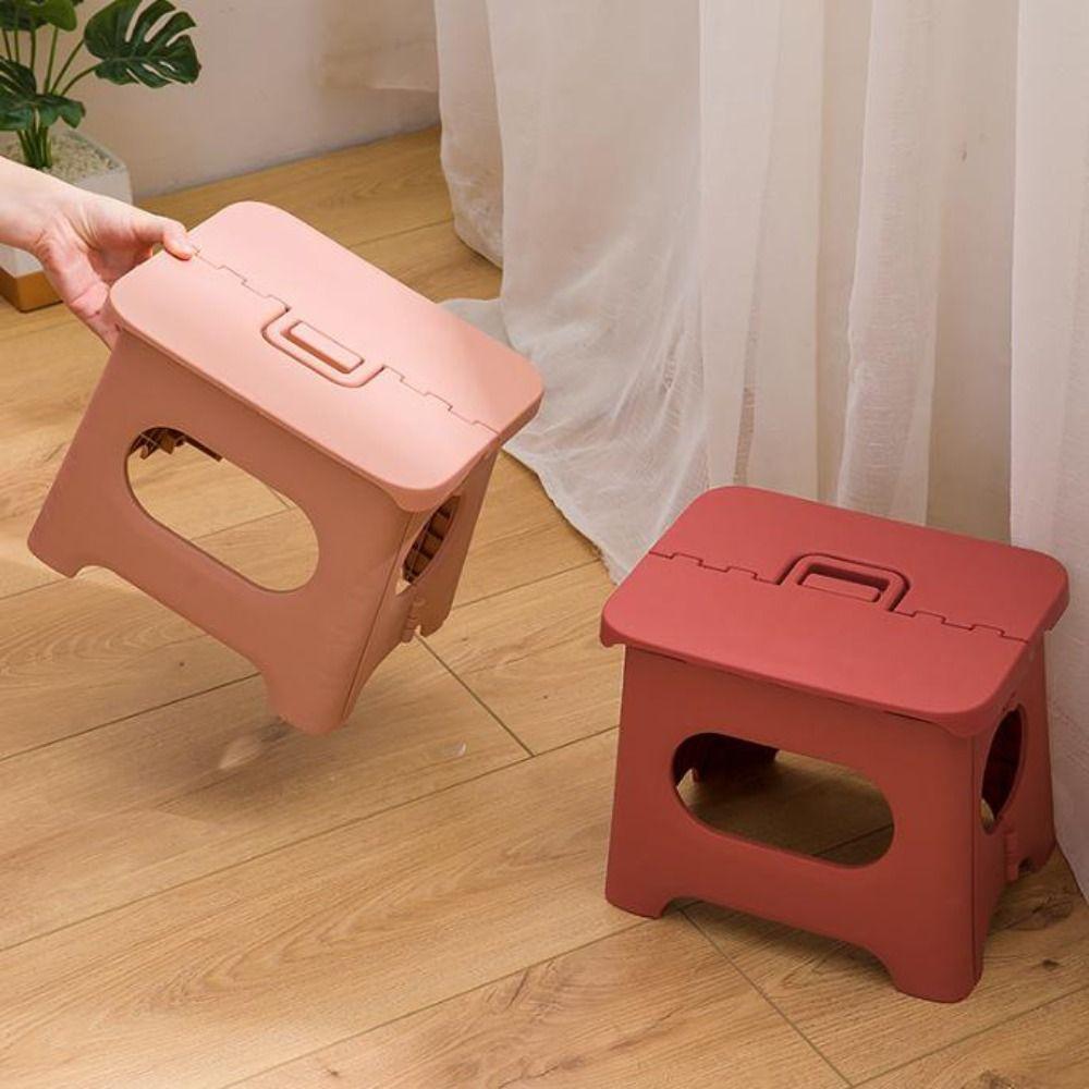 Foldable Portable Folding Stool Plastic Outdoor Camping Stool Leisure Fishing Chair  for Home Use