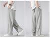 Men's Lightweight Summer Straight-Leg Sweatpants: Casual, Loose-Fit, Trendy Sportswear for Youth and Students