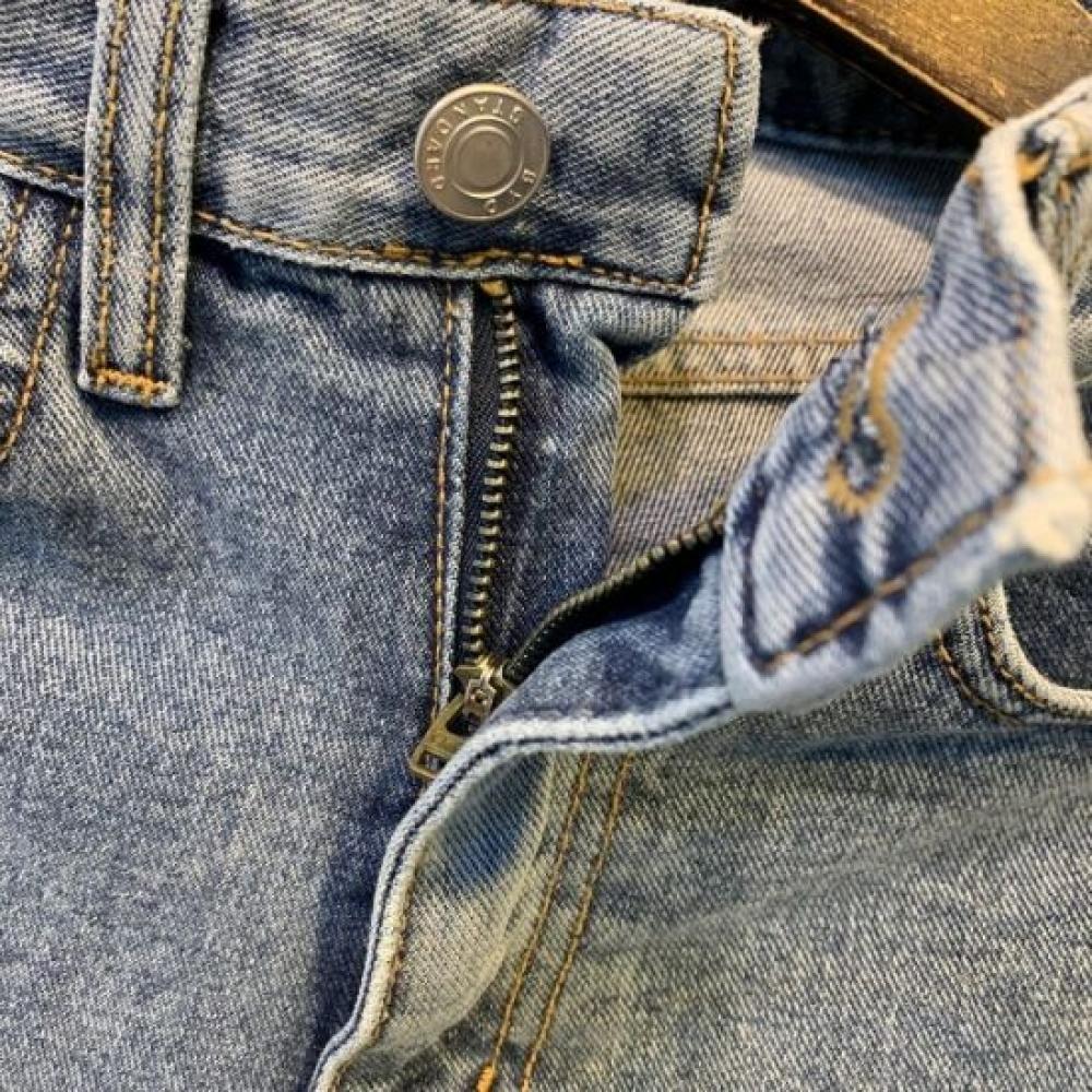 C S In The Room Ykk Zipper waShIng Straight Fit jeanS One Color