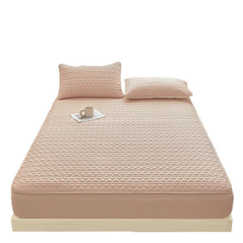 Soybean Cotton Waterproof Bed Sheet - Love Style, Mattress Protector Compatible with Simmons.