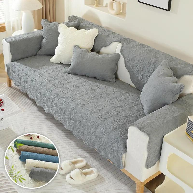 1PC Chenille Sofa Cover Sofa Towel Soft Non Slip Sofa Slipcover Furniture Protector For Bedroom Office Living Room Home Decor
