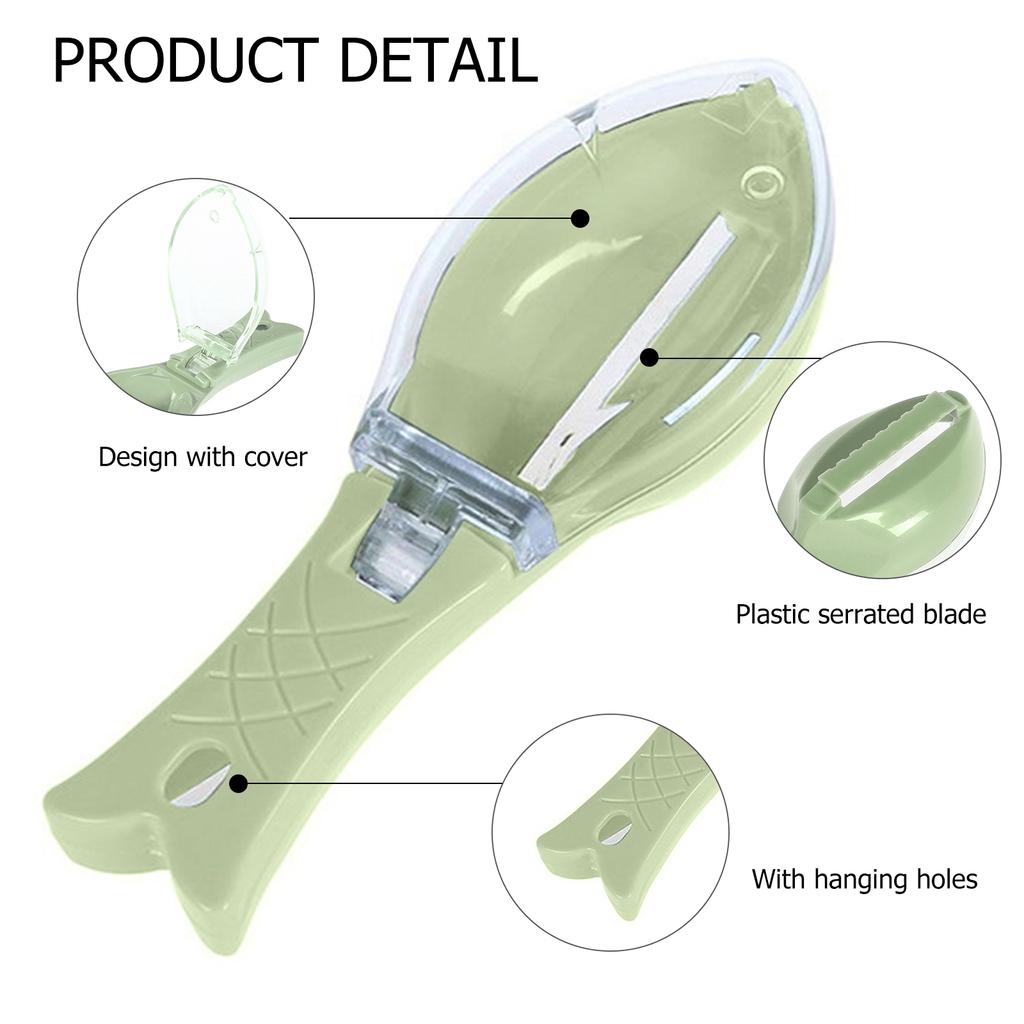 1Pcs Fish Skin Brush Scraping Fishing Scale Brush Graters Fast Remove Fish knife Cleaning Peeler Scaler Scraper with Box