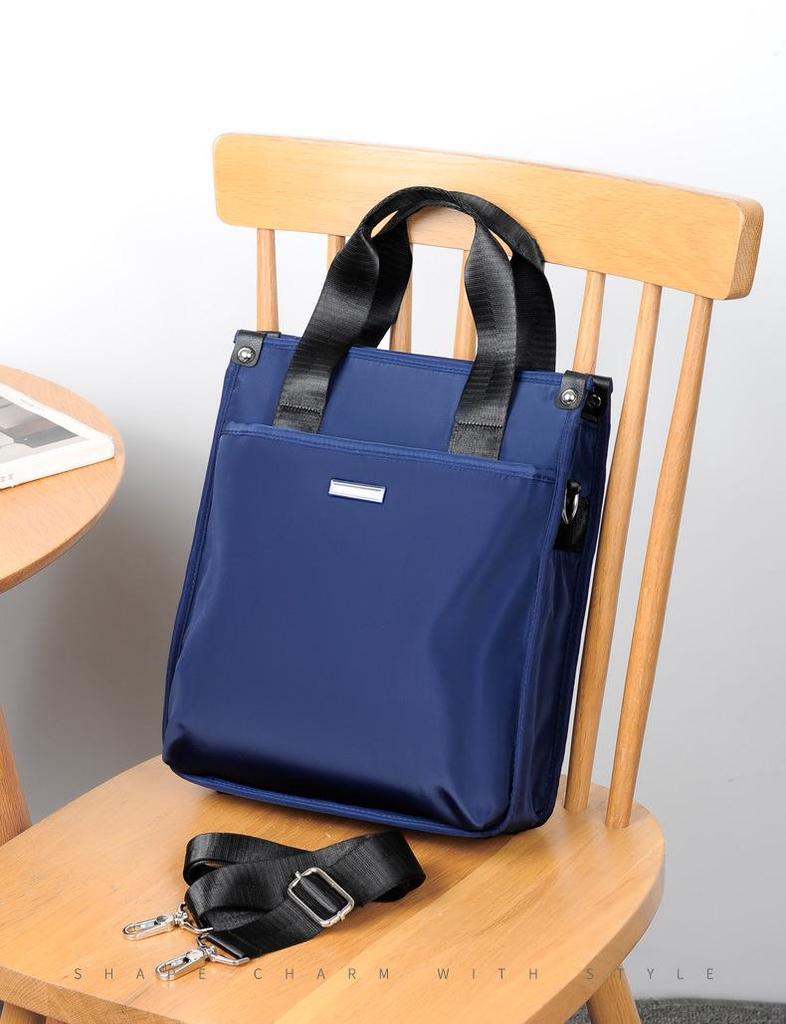 Men's Vertical Charm Handbag - Business Casual Briefcase, Commuting Shoulder Crossbody Bag