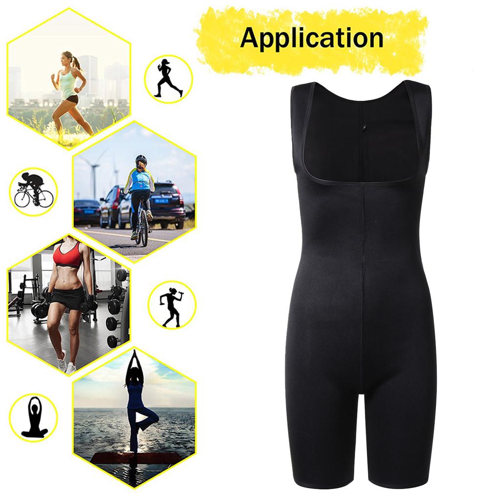 Buy SXXL Women Neoprene Full Body Shaper Sweat Yoga Sauna Suit Bodysuit For Weight Loss at