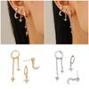 Three Part Mismatched Glowing Earrings Set Delicate Mixture Posts For Everyday Wear And Special Incidents