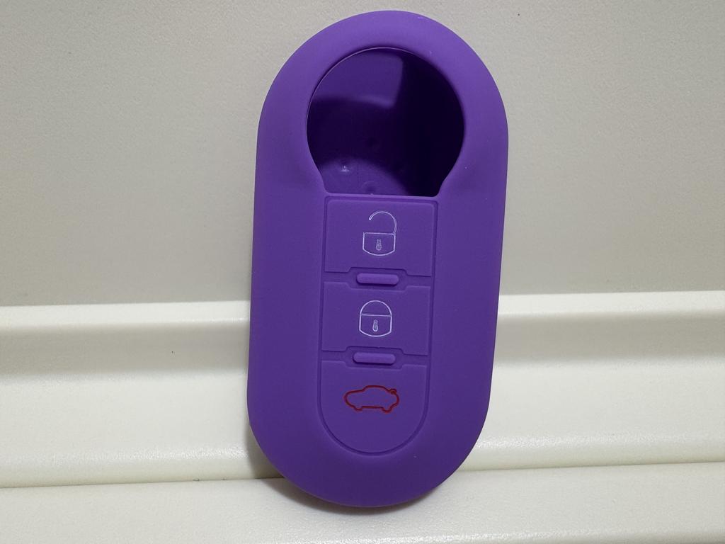 1Pc New Silicone Case For Fiat 500 Panda Doblo Bravo Stilo Flip Remote 3 Button Shell