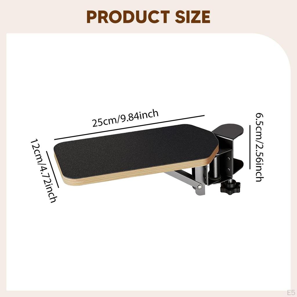 Computer Arm Rest Holder for Home and Office Table Extension Elbow Cushion Chairs Armrest Board